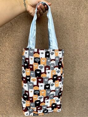 Cat Pattern Tote Bag by Deadgrl Superstar